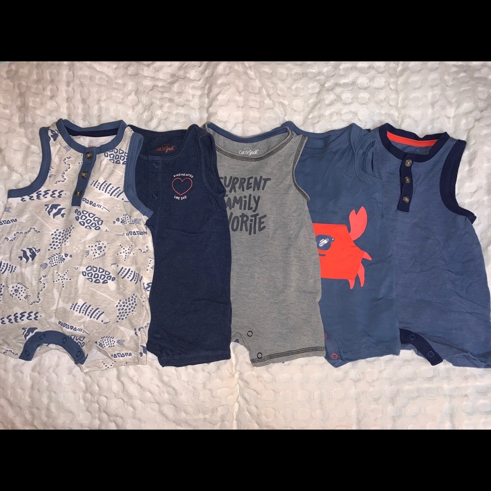 Cat & Jack Tank Onesie Bundle